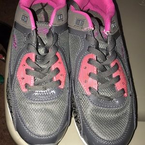 Fubu gray and pink sneakers
